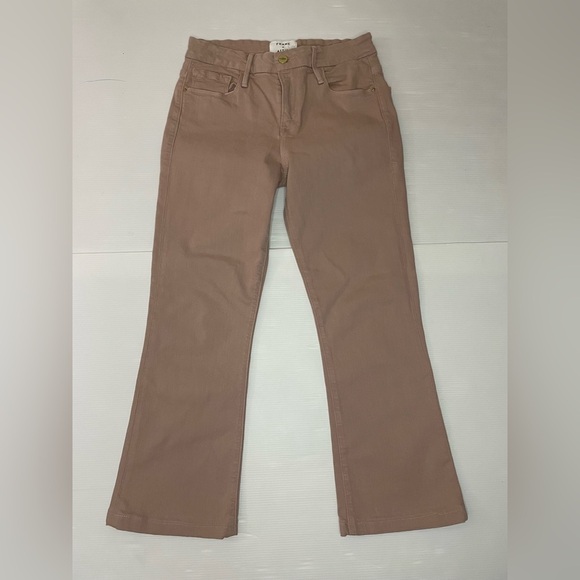 frame denim x aerin Denim - Frame Denim X Aerin Le Crop Mini Boot Dusty Rose Size 26